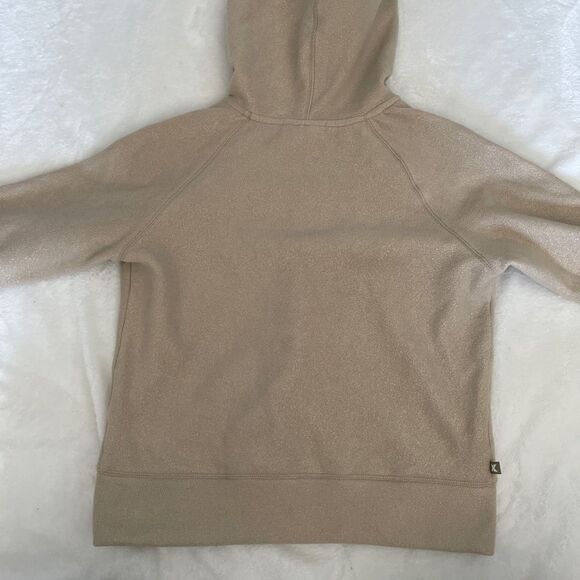 Express womens full zip beige/gold hoodie size medium - Picture 6 of 6